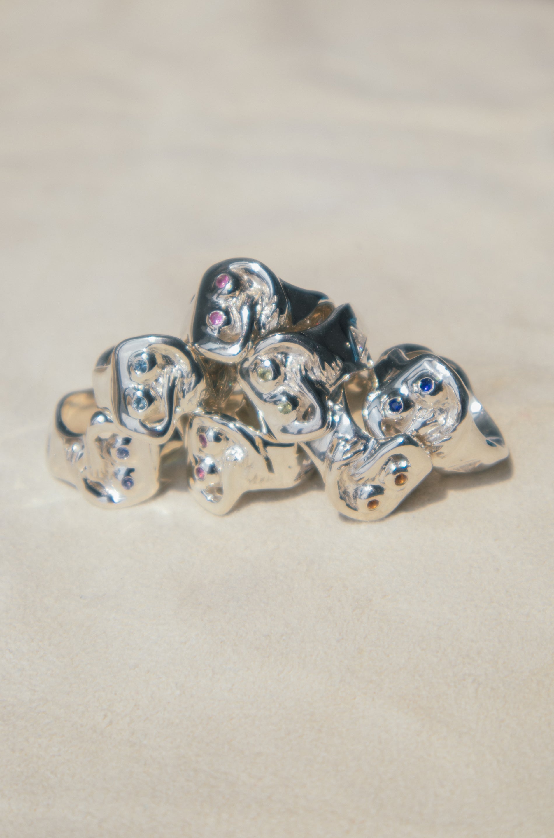 Cosima I Nova Ring - 925 Silver with Gemstones