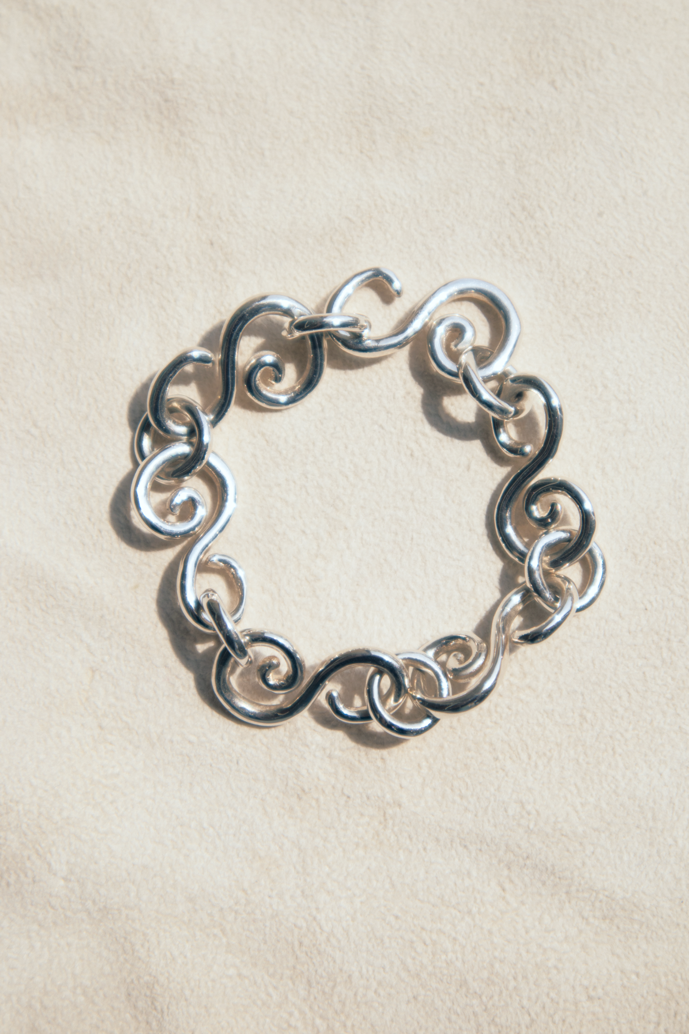 Brazalete El Garabato con Eslabones - Plata 925