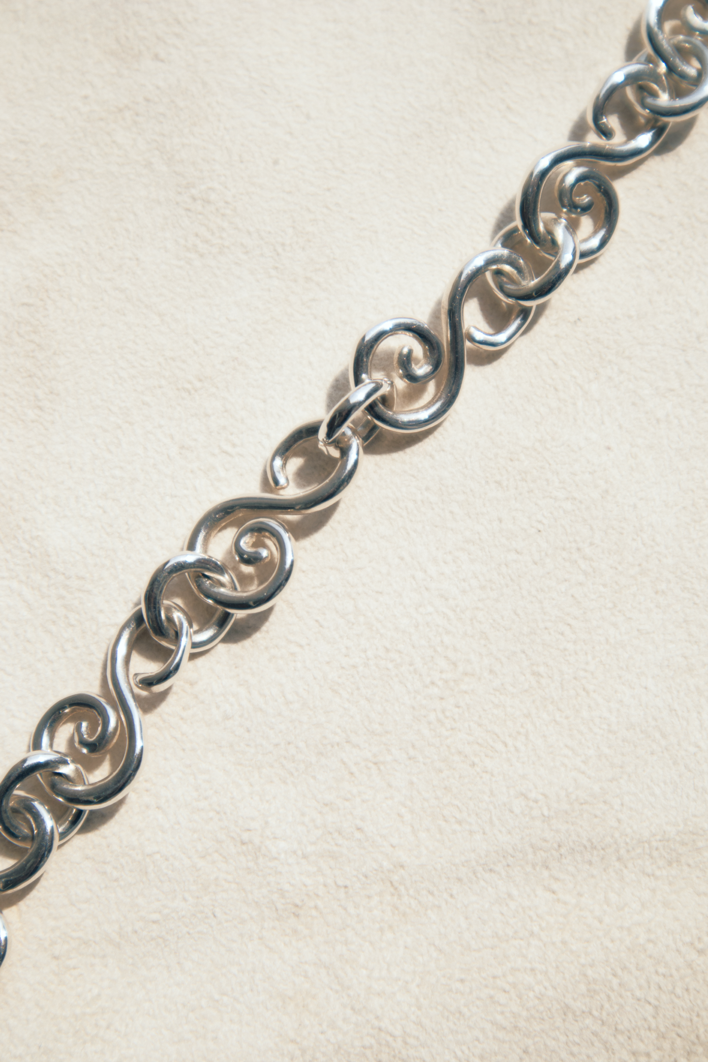 Collar El Garabato con Eslabones - Plata 925