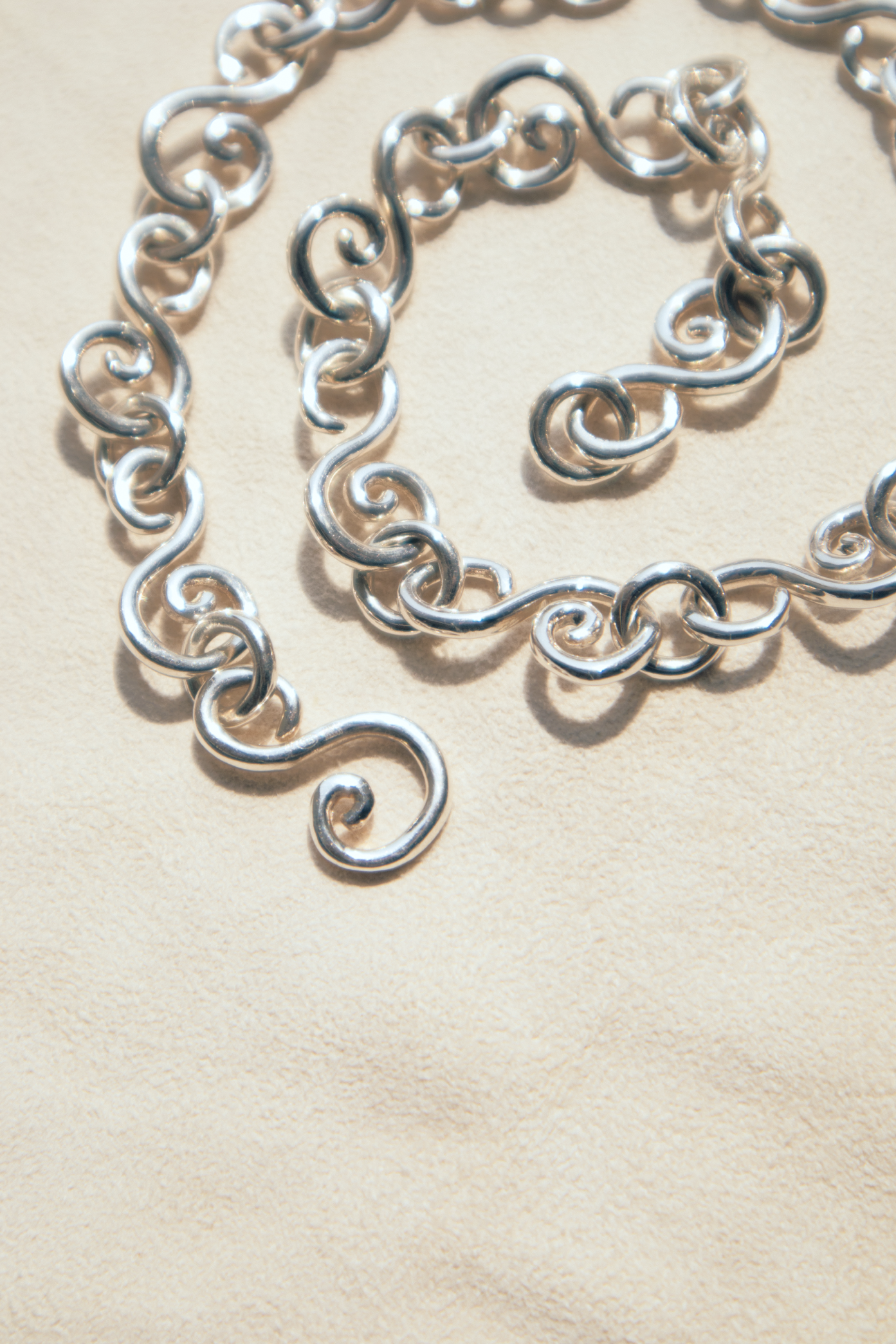 Collar El Garabato con Eslabones - Plata 925