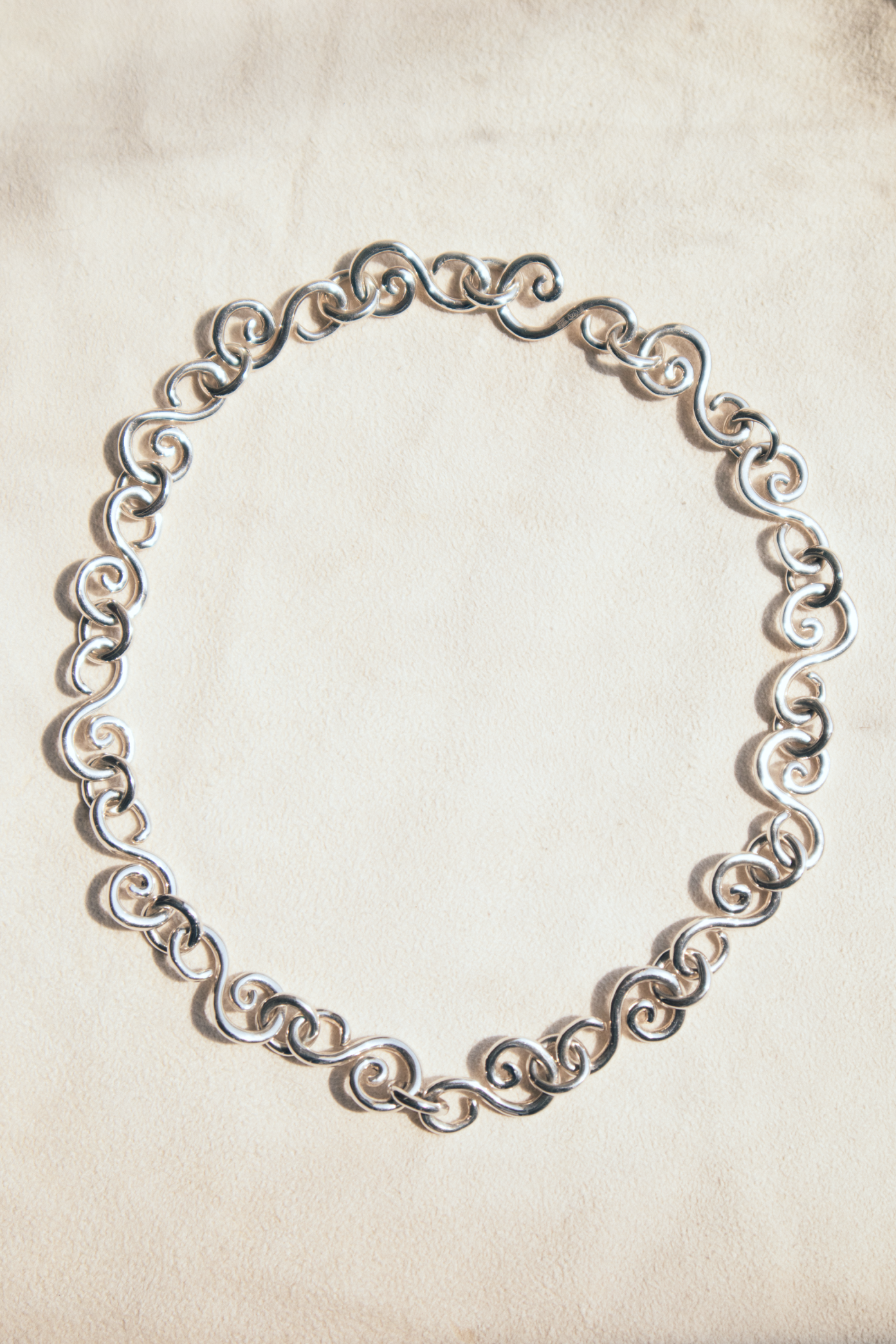 Collar El Garabato con Eslabones - Plata 925