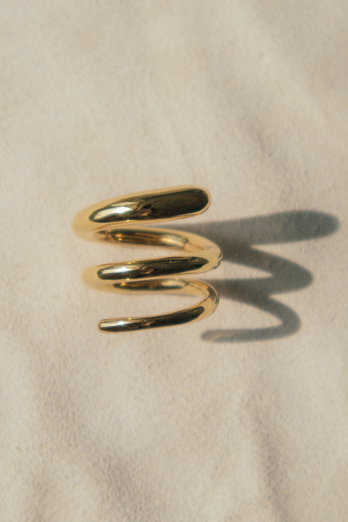 Anillo El Espiral - 18k Oro Vermeil