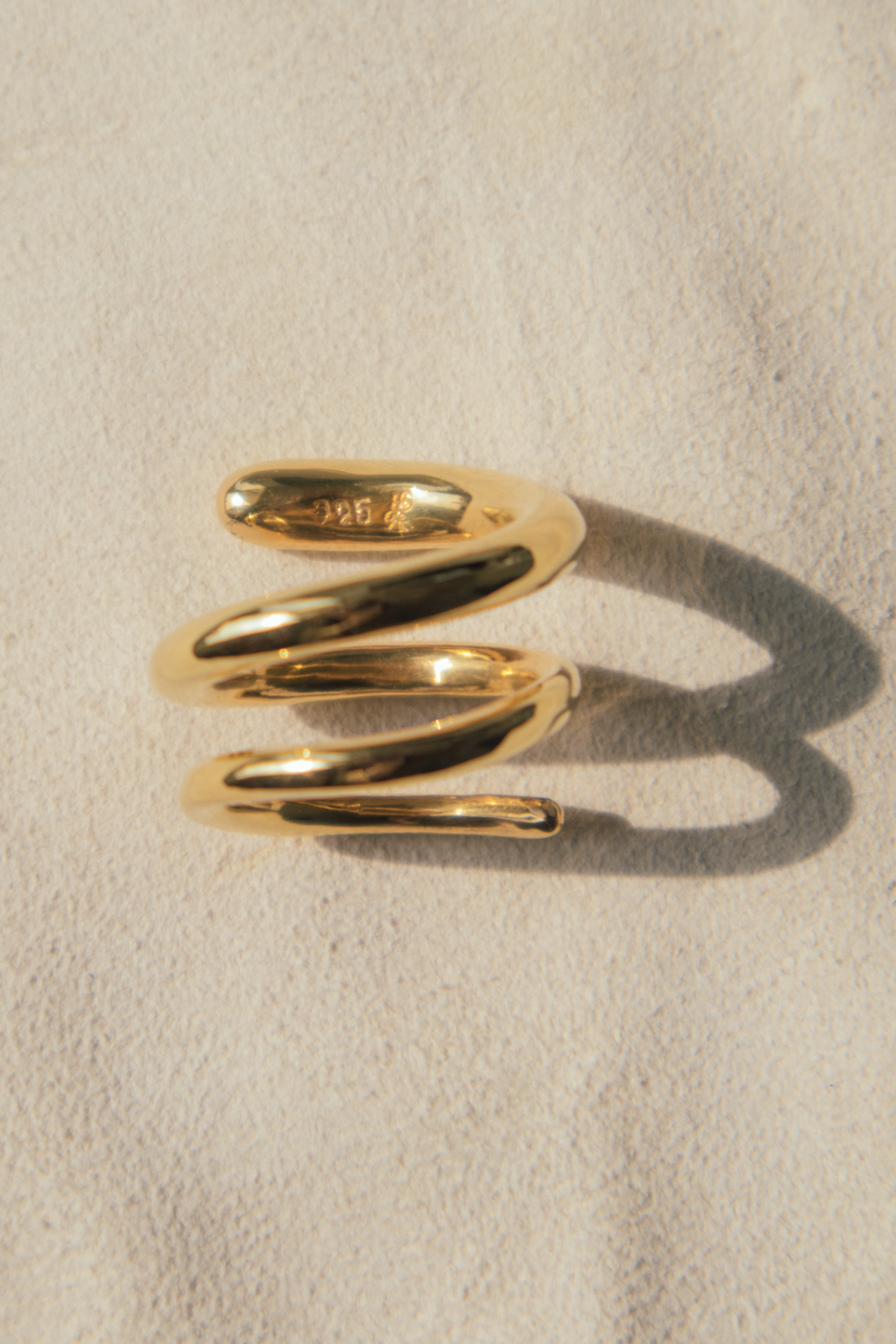 Anillo El Espiral - 18k Oro Vermeil