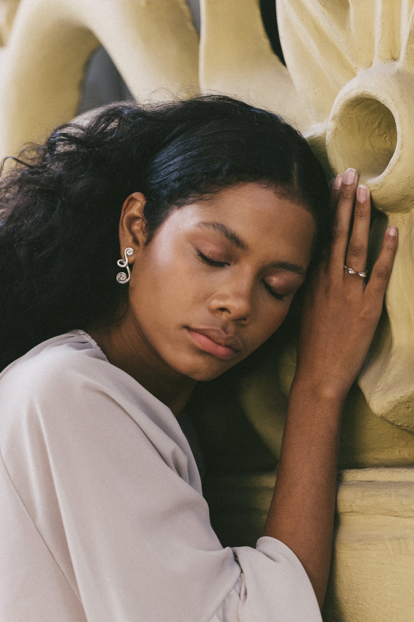 Aretes El Garabato - 18k Oro Vermeil