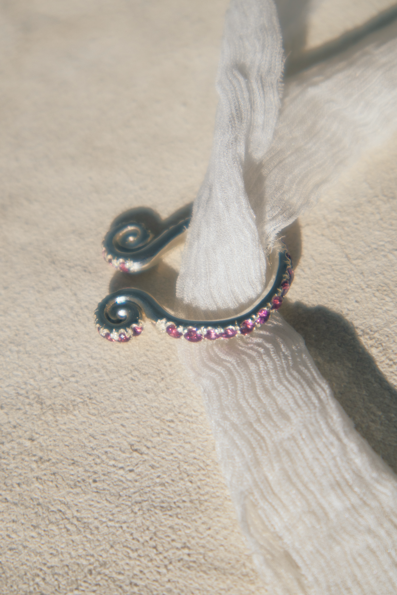 El Garabato Ring - 925 Silver with Pavé Setting