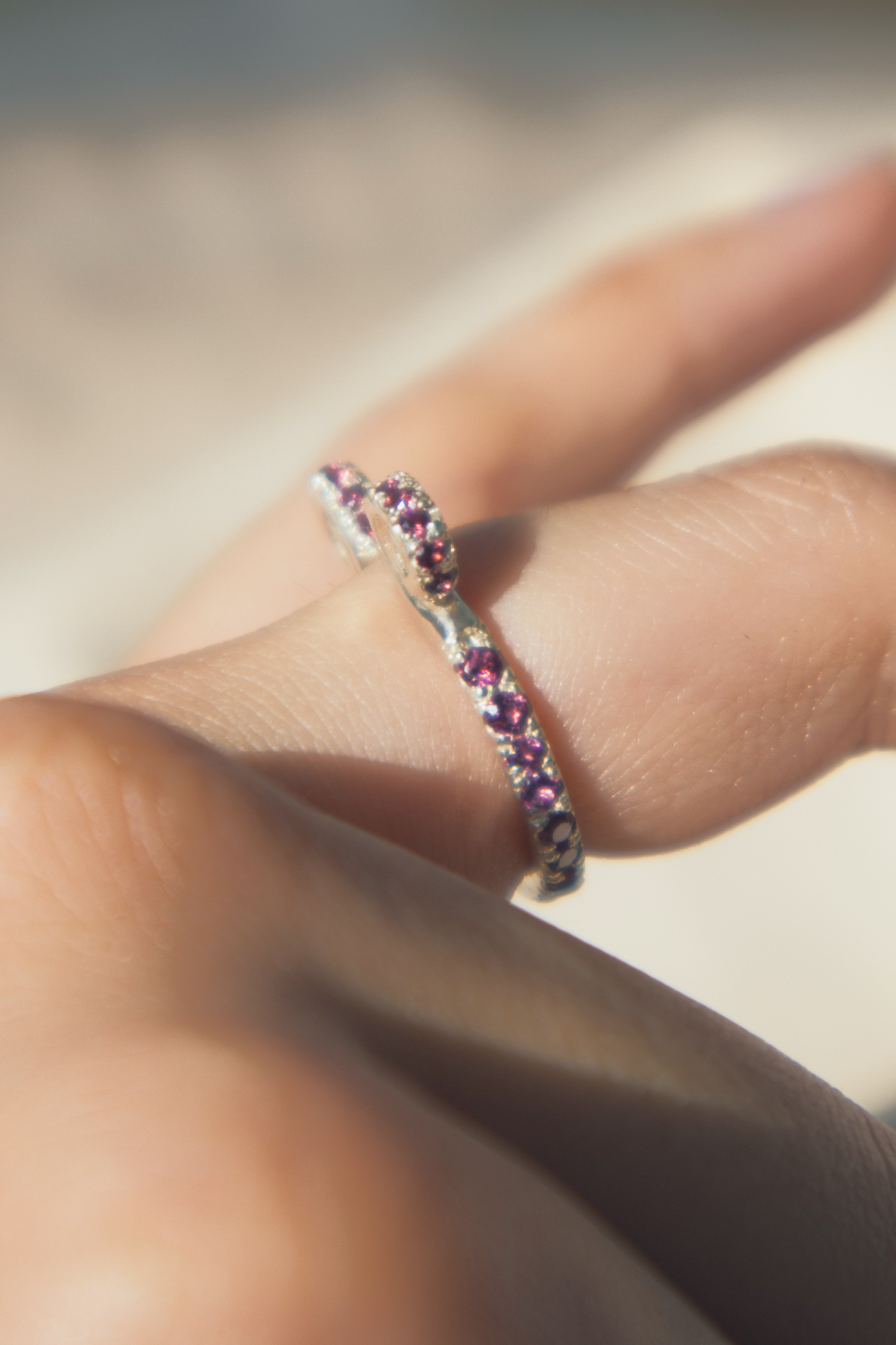 El Garabato Ring - 925 Silver with Pavé Setting