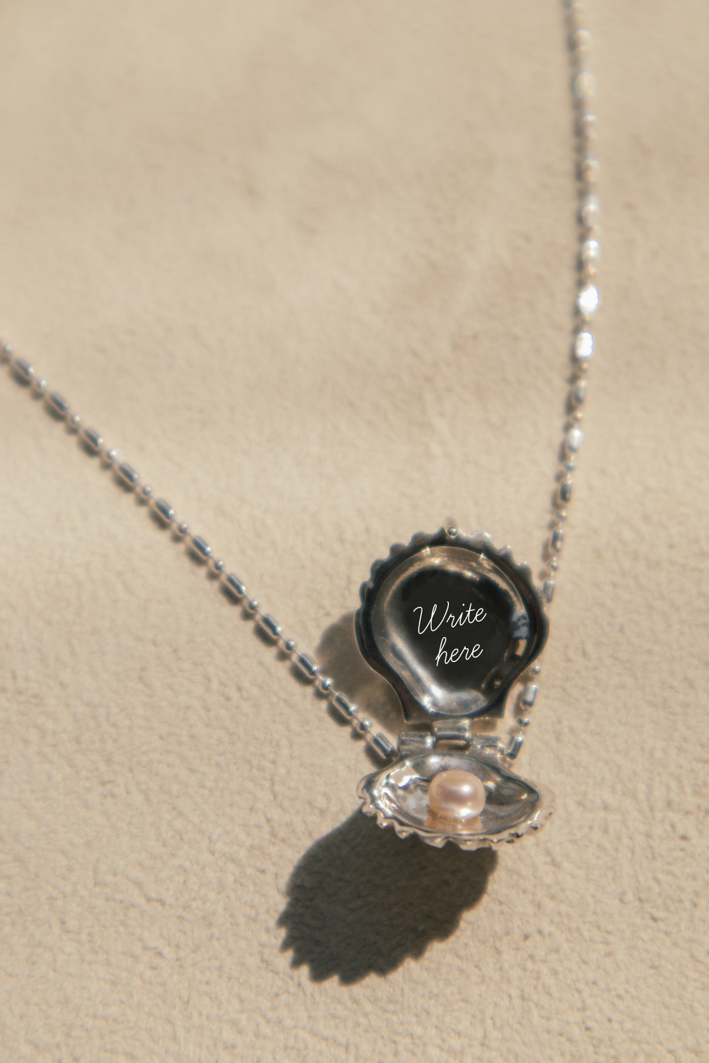 La Perlita Secret Message Charm Necklace - 925 Silver