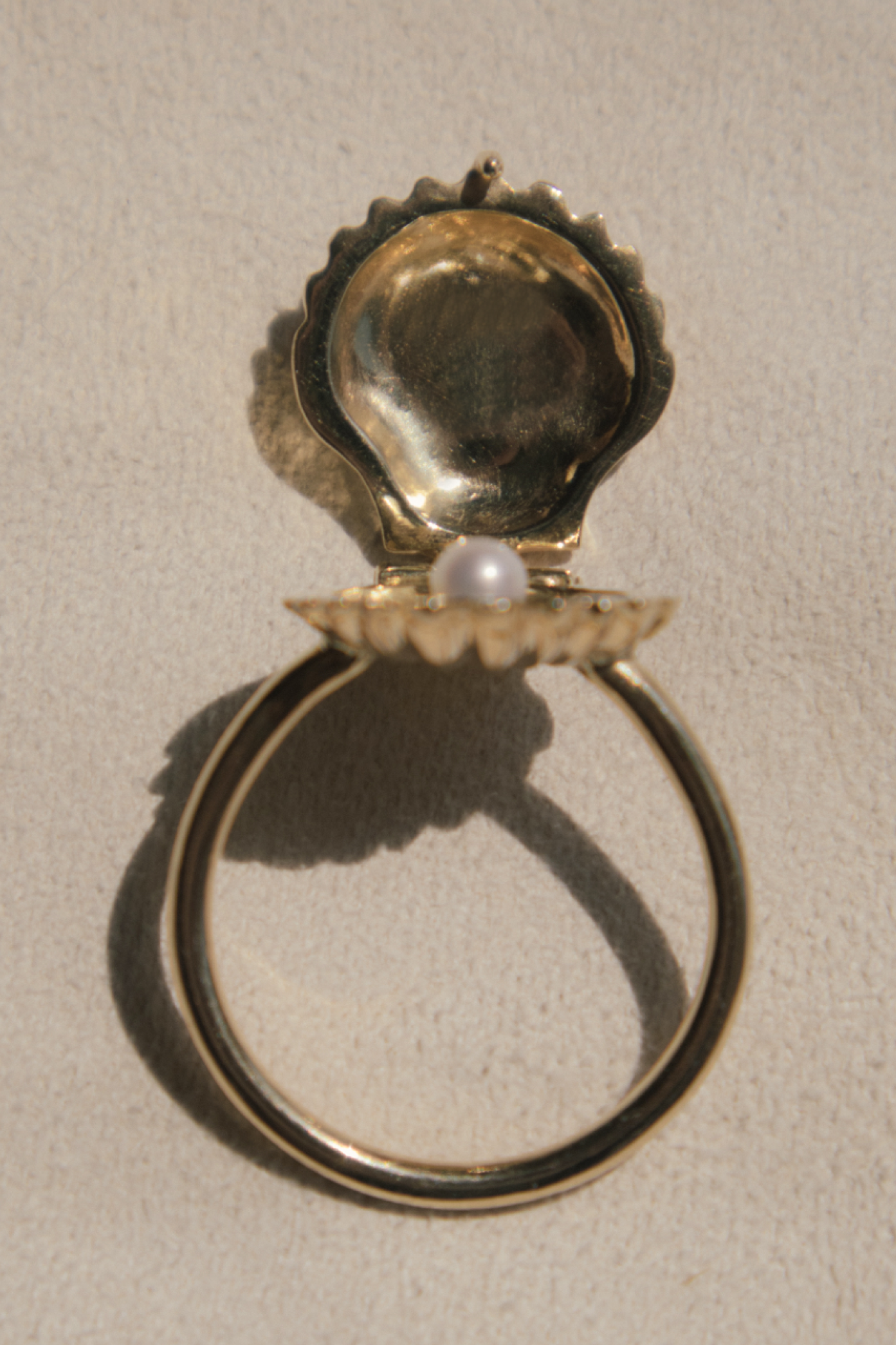 La Perlita Secret Message Ring - 18K Gold Vermeil