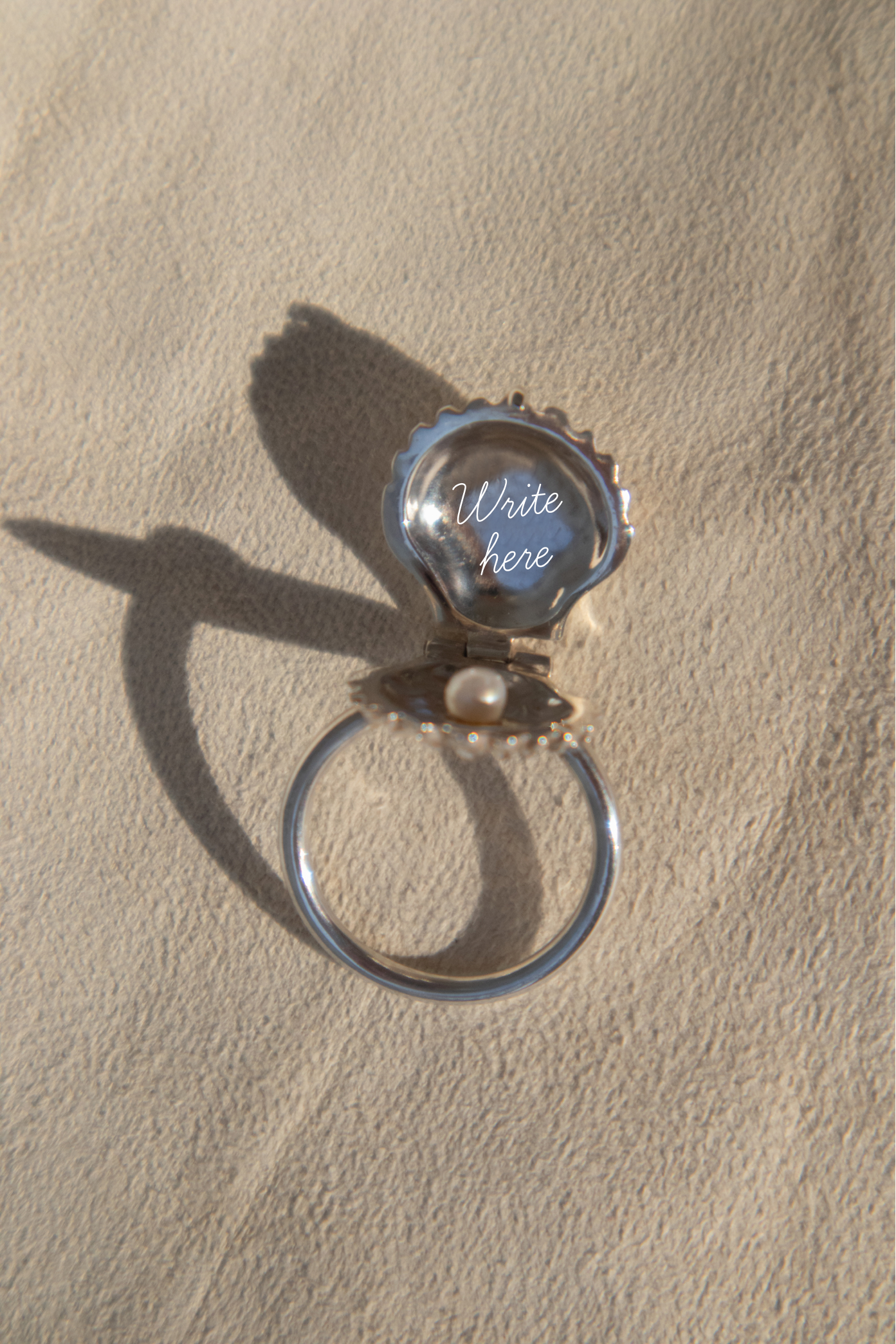 Anillo La Perlita con Mensaje Secreto - 925 Plata