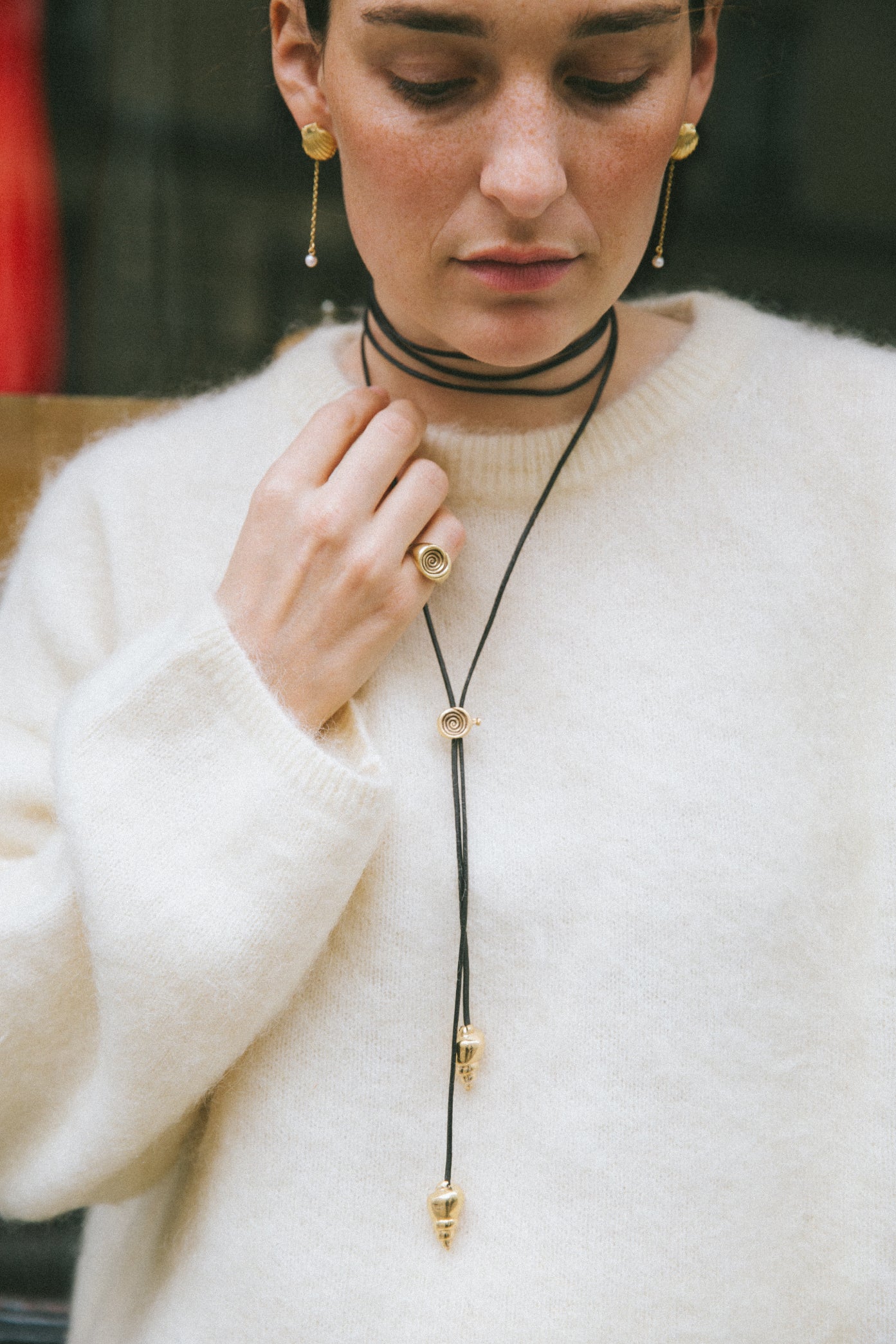 Collar Multiusos La Marea - 18k Oro Vermeil