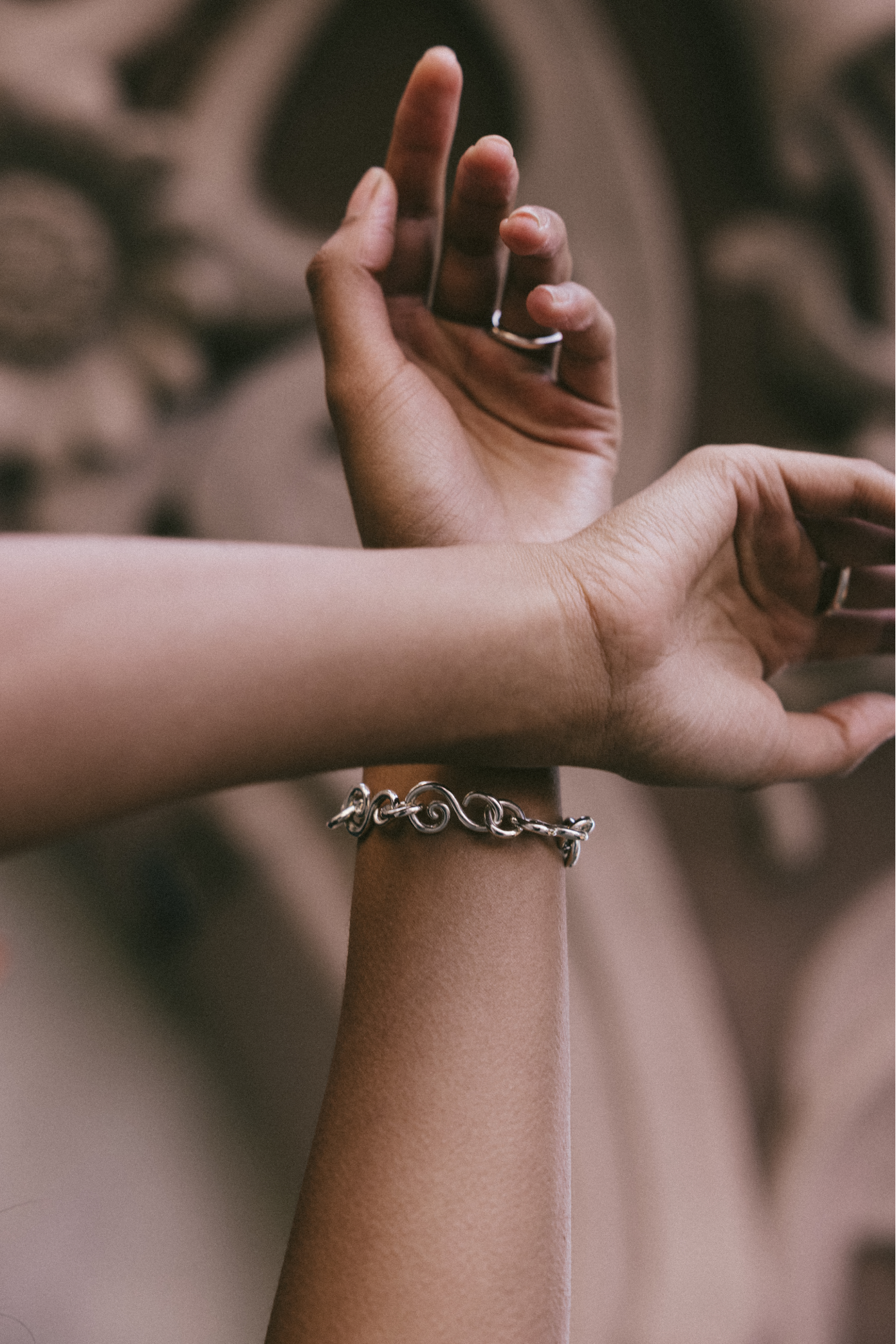 Brazalete El Garabato con Eslabones - Plata 925