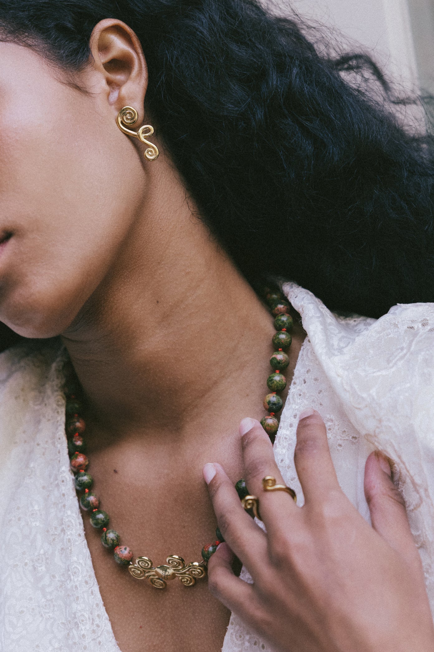 Aretes El Garabato - 18k Oro Vermeil