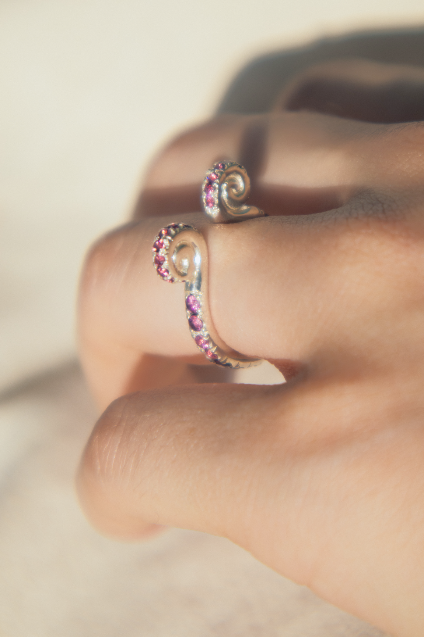 El Garabato Ring - 925 Silver with Pavé Setting