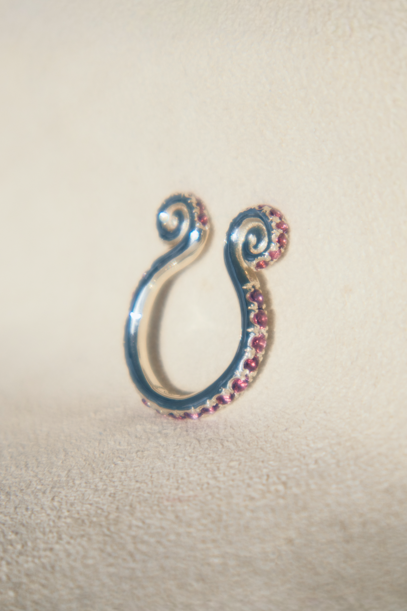 El Garabato Ring - 925 Silver with Pavé Setting