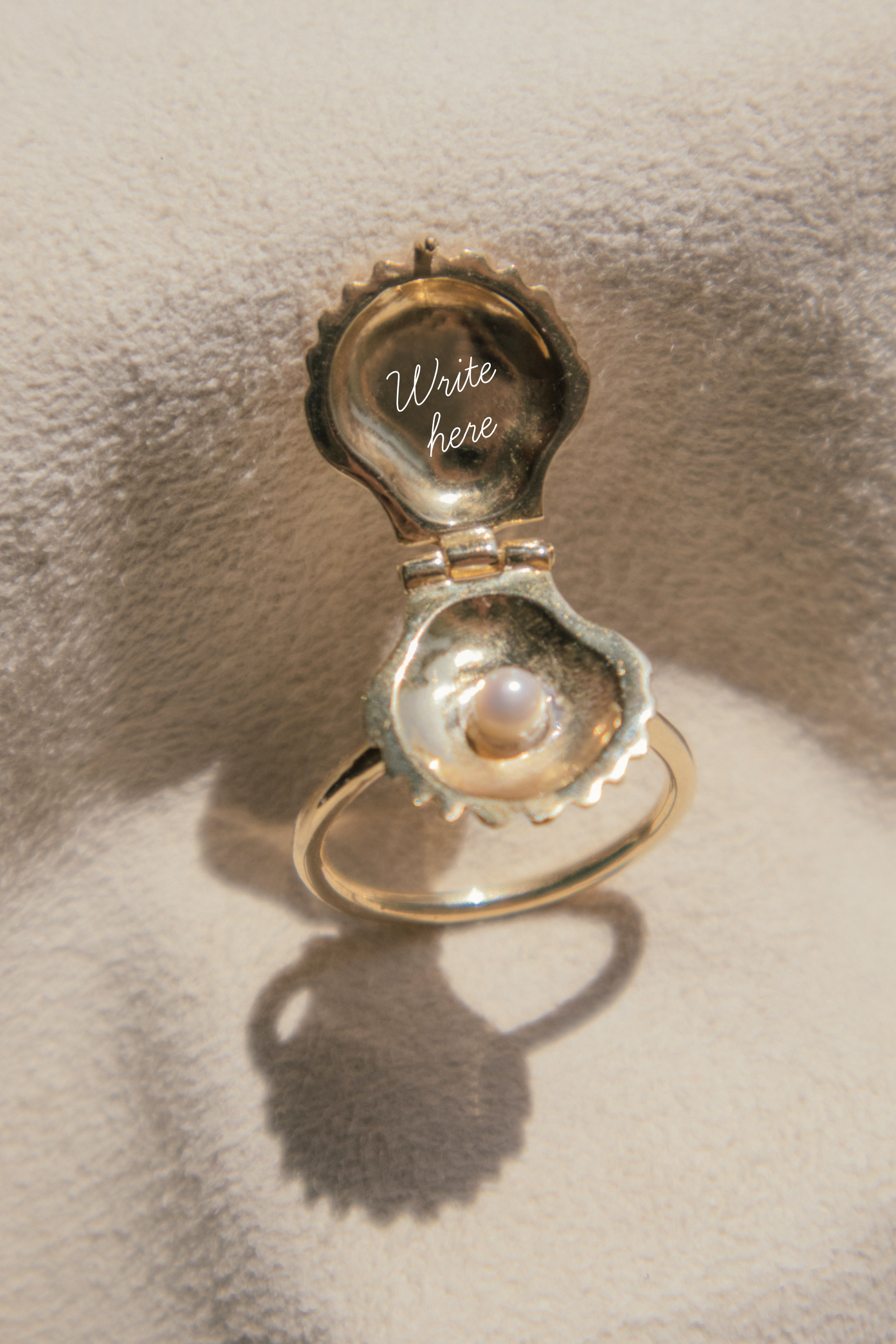 La Perlita Secret Message Ring - 18K Gold Vermeil